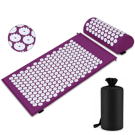 Acupressure Relaxation Mat & Pillow Set